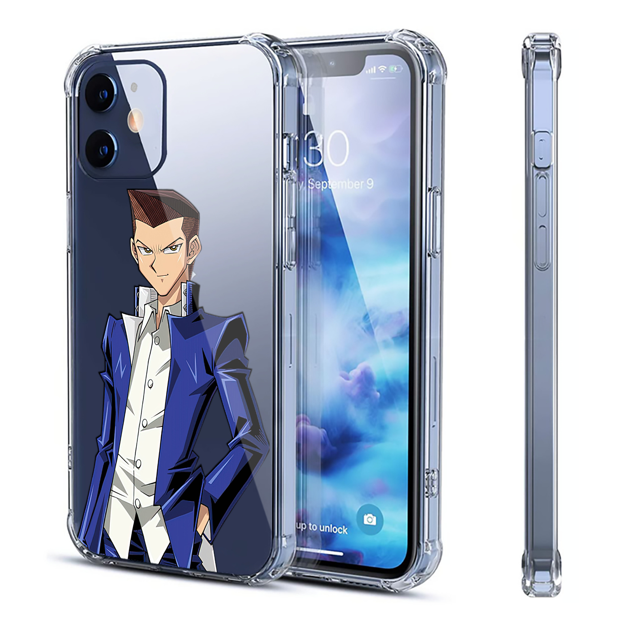 （画像用） 遊☆戯☆王 Yu-Gi-Oh! 【iPhone 12シリーズ対応】透明スマホケース（クリアソフトケース）